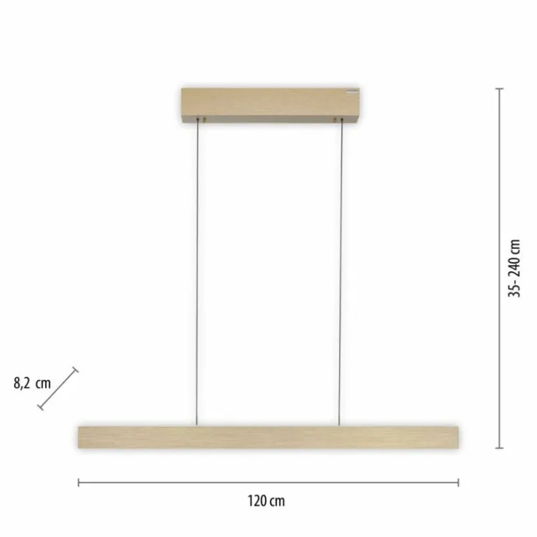 Suspension Paul Neuhaus PURE E-MOTION LED Or, 1 lumière, Télécommandes