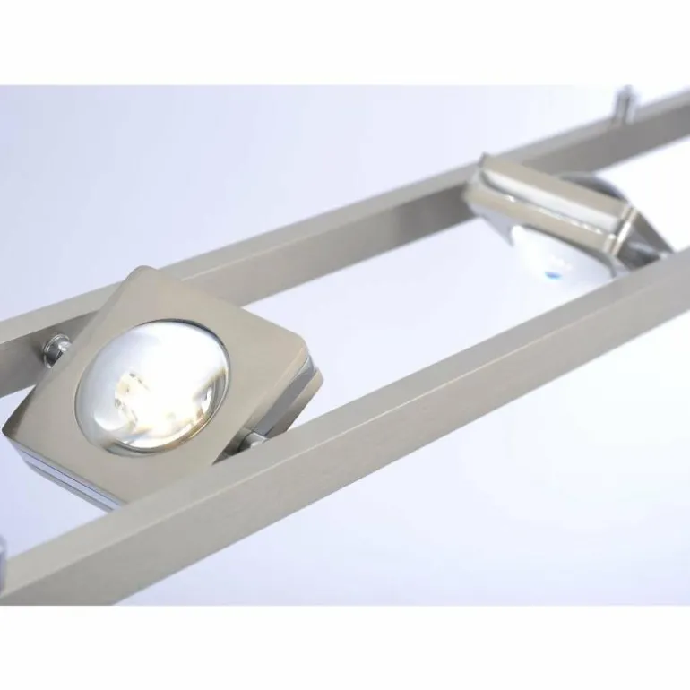 Suspension Paul Neuhaus Q-Fisheye LED Acier inoxydable, 8 lumières, Télécommandes, Changeur de couleurs