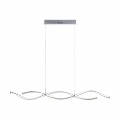 Suspension Paul Neuhaus Q-MALINA LED Nickel mat, 2 lumières, Télécommandes