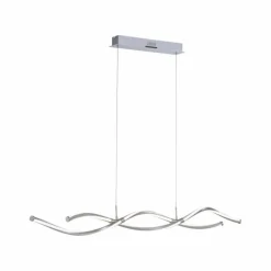 Suspension Paul Neuhaus Q-MALINA LED Nickel mat, 2 lumières, Télécommandes