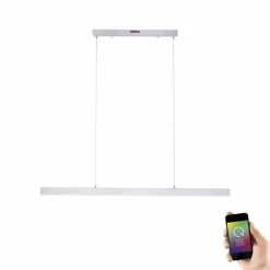 Suspension Paul Neuhaus Q-CORA LED Aluminium, 1 lumière, Télécommandes