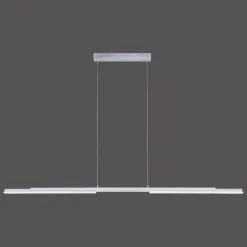 Suspension Paul Neuhaus Q-HENRIK LED Aluminium, 3 lumières, Télécommandes