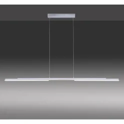 Suspension Paul Neuhaus Q-HENRIK LED Aluminium, 3 lumières, Télécommandes