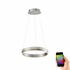 Suspension Paul Neuhaus Q-VITO LED Acier inoxydable, 1 lumière, Télécommandes