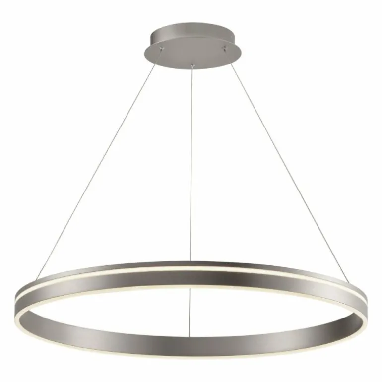 Suspension Paul Neuhaus Q-VITO LED Acier inoxydable, 1 lumière, Télécommandes