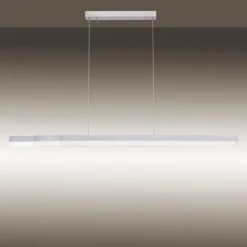 Suspension Paul Neuhaus Q-TOWER LED Aluminium, 3 lumières, Télécommandes