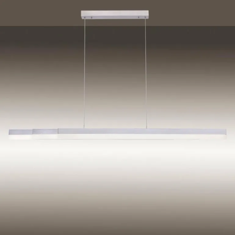 Suspension Paul Neuhaus Q-TOWER LED Aluminium, 3 lumières, Télécommandes