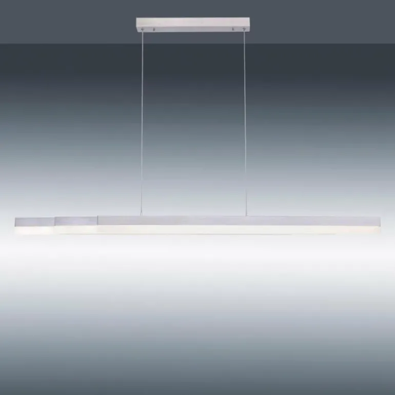 Suspension Paul Neuhaus Q-TOWER LED Aluminium, 3 lumières, Télécommandes