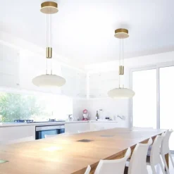 Suspension Paul Neuhaus Q-ETIENNE LED Laiton, 1 lumière, Télécommandes