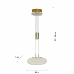 Suspension Paul Neuhaus Q-ETIENNE LED Laiton, 1 lumière, Télécommandes