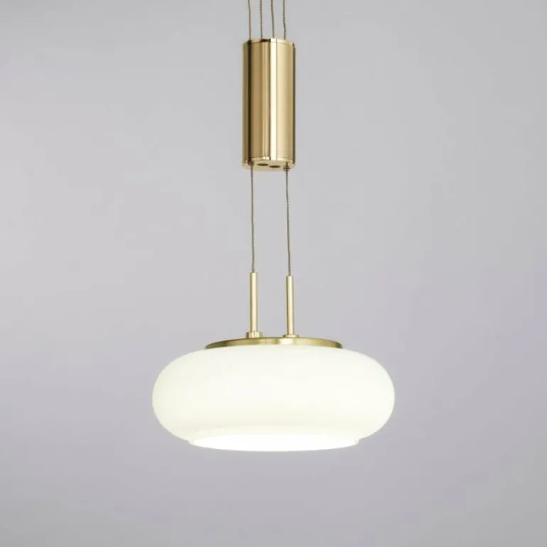 Suspension Paul Neuhaus Q-ETIENNE LED Laiton, 3 lumières, Télécommandes