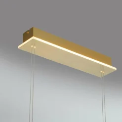 Suspension Paul Neuhaus Q-ETIENNE LED Laiton, 4 lumières, Télécommandes