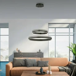 Suspension Paul Neuhaus Q-VITO LED Anthracite, 1 lumière, Télécommandes