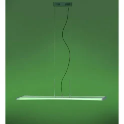 Suspension Paul Neuhaus Q-Riller LED Chrome, 14 lumières, Télécommandes, Changeur de couleurs