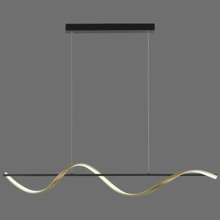 Suspension Paul Neuhaus Q-SWING LED Anthracite, Or, 1 lumière, Télécommandes