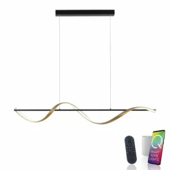 Suspension Paul Neuhaus Q-SWING LED Anthracite, Or, 1 lumière, Télécommandes