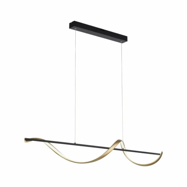 Suspension Paul Neuhaus Q-SWING LED Anthracite, Or, 1 lumière, Télécommandes
