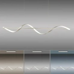 Suspension Paul Neuhaus QSWING LED Argenté, 1 lumière, Télécommandes