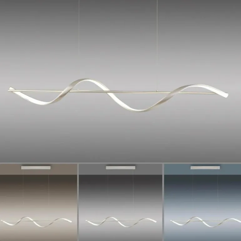 Suspension Paul Neuhaus QSWING LED Argenté, 1 lumière, Télécommandes