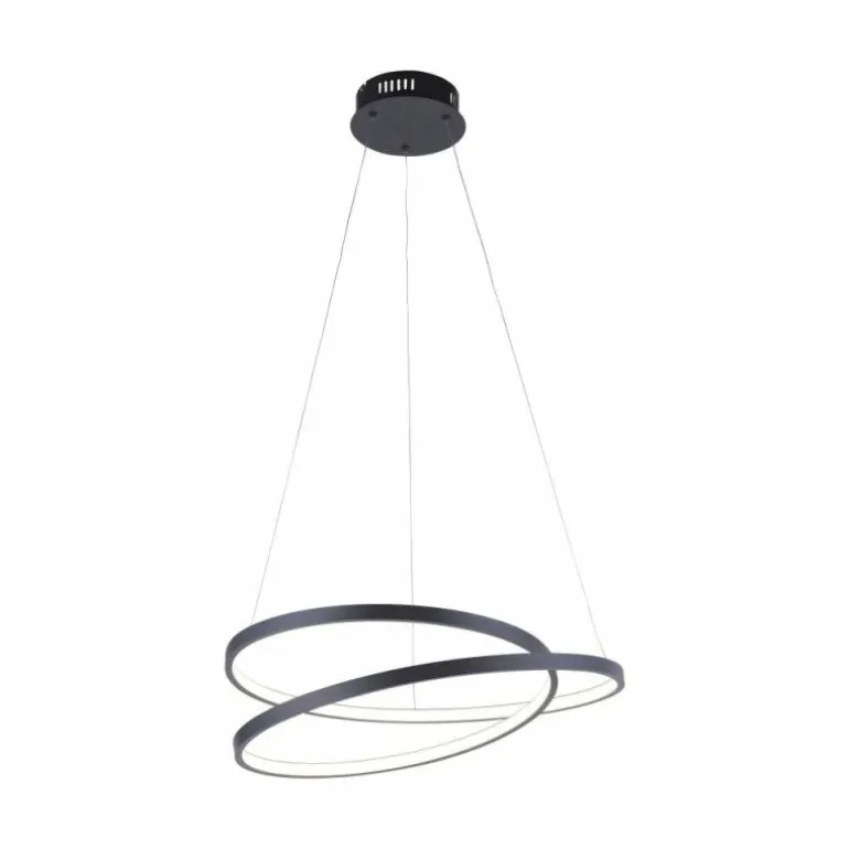 Suspension Paul Neuhaus ROMAN LED Noir, 1 lumière