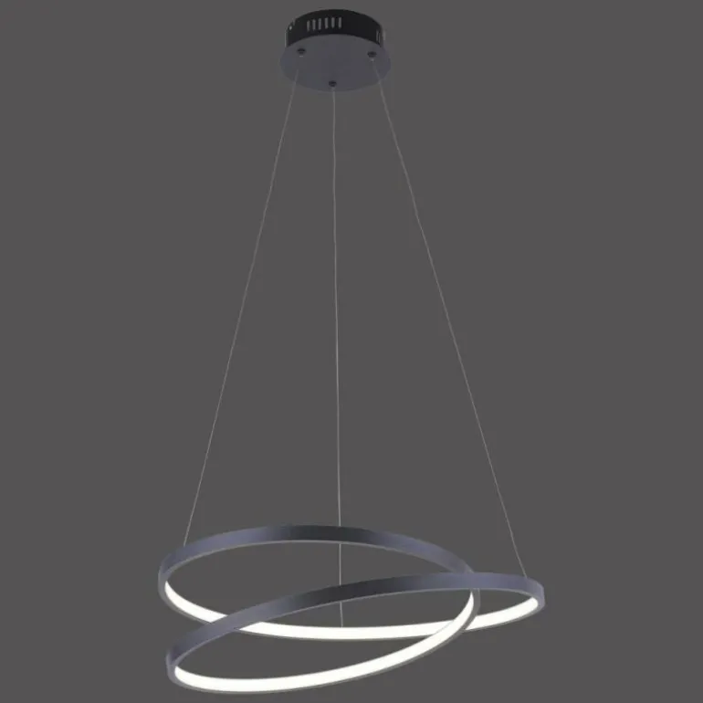 Suspension Paul Neuhaus ROMAN LED Noir, 1 lumière