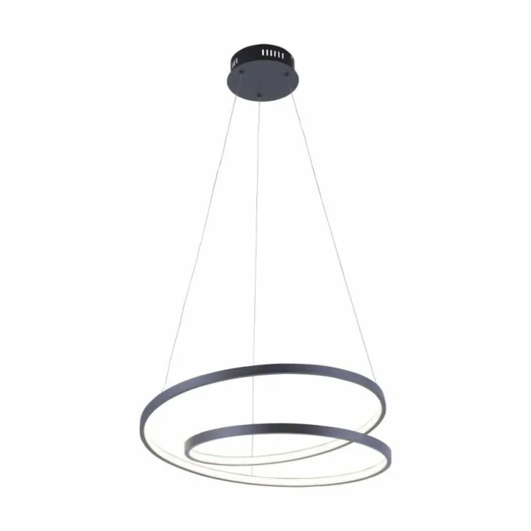 Suspension Paul Neuhaus ROMAN LED Noir, 1 lumière