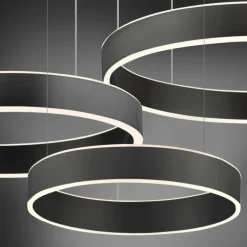 Suspension Paul Neuhaus SCULLI LED Noir, 2 lumières