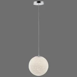 Suspension Paul-Neuhaus BOLO LED Argenté, 1 lumière
