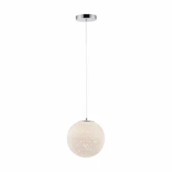 Suspension Paul-Neuhaus BOLO LED Argenté, 1 lumière