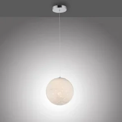 Suspension Paul-Neuhaus BOLO LED Argenté, 1 lumière