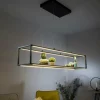 Suspension Paul-Neuhaus CONTURA LED Noir, 4 lumières