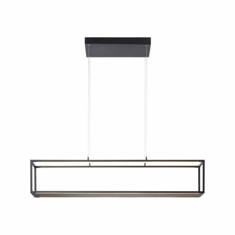 Suspension Paul-Neuhaus CONTURA LED Noir, 4 lumières