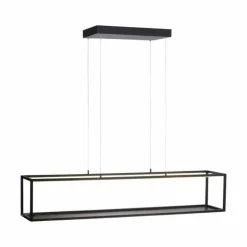 Suspension Paul-Neuhaus CONTURA LED Noir, 4 lumières