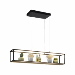 Suspension Paul-Neuhaus CONTURA LED Noir, 4 lumières