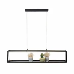 Suspension Paul-Neuhaus CONTURA LED Noir, 4 lumières