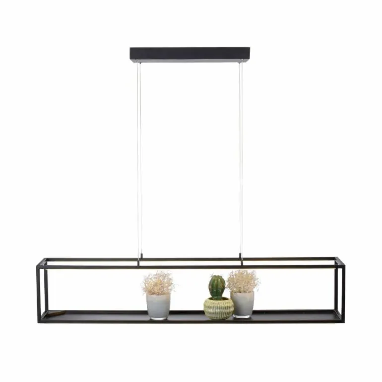 Suspension Paul-Neuhaus CONTURA LED Noir, 4 lumières