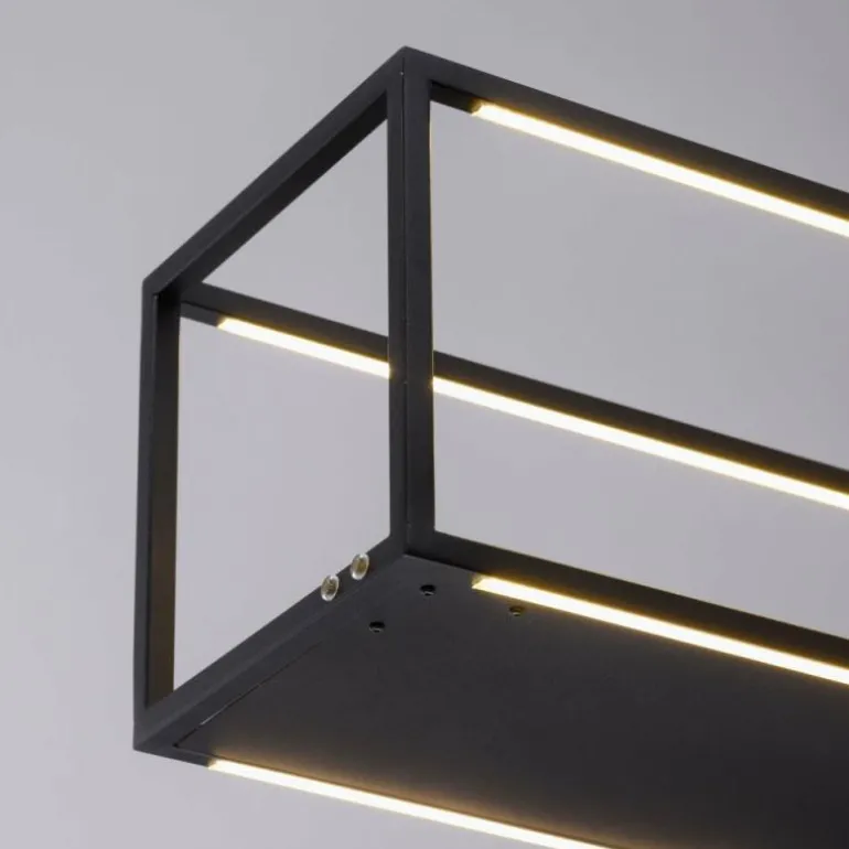 Suspension Paul-Neuhaus CONTURA LED Noir, 4 lumières