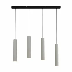 Suspension Paul-Neuhaus ETON Noir, 4 lumières