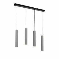 Suspension Paul-Neuhaus ETON Noir, 4 lumières