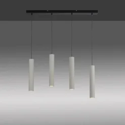 Suspension Paul-Neuhaus ETON Noir, 4 lumières