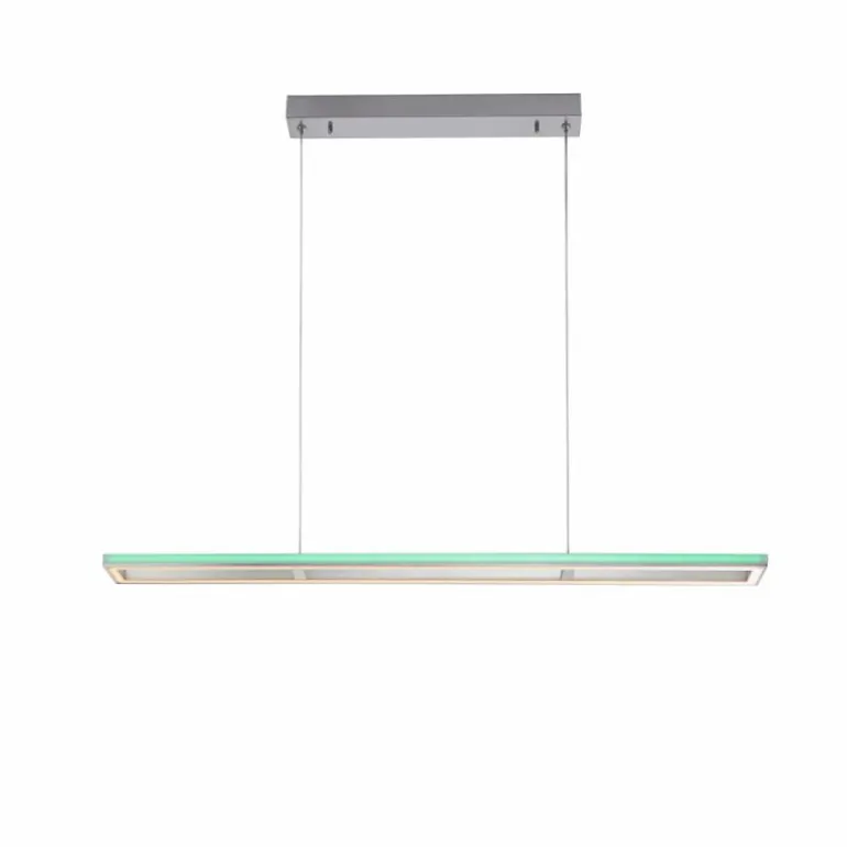 Suspension Paul-Neuhaus HELIX LED Aluminium, 2 lumières, Télécommandes