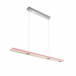 Suspension Paul-Neuhaus HELIX LED Aluminium, 2 lumières, Télécommandes