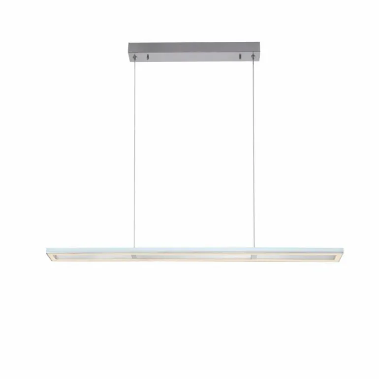 Suspension Paul-Neuhaus HELIX LED Aluminium, 2 lumières, Télécommandes