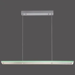 Suspension Paul-Neuhaus HELIX LED Aluminium, 2 lumières, Télécommandes