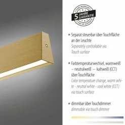 Suspension Paul-Neuhaus NANIA LED Or, 1 lumière