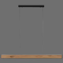 Suspension Paul-Neuhaus NANIA LED Couleur bois, Noir, 1 lumière