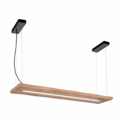 Suspension Paul-Neuhaus PALMA LED Écru, Noir, 1 lumière, Télécommandes
