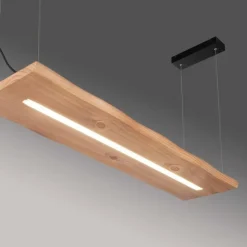 Suspension Paul-Neuhaus PALMA LED Écru, Noir, 1 lumière, Télécommandes