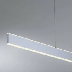 Suspension Paul-Neuhaus Q-ADRIANA LED Aluminium, 2 lumières, Télécommandes