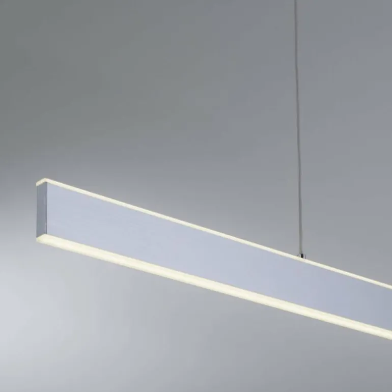 Suspension Paul-Neuhaus Q-ADRIANA LED Aluminium, 2 lumières, Télécommandes